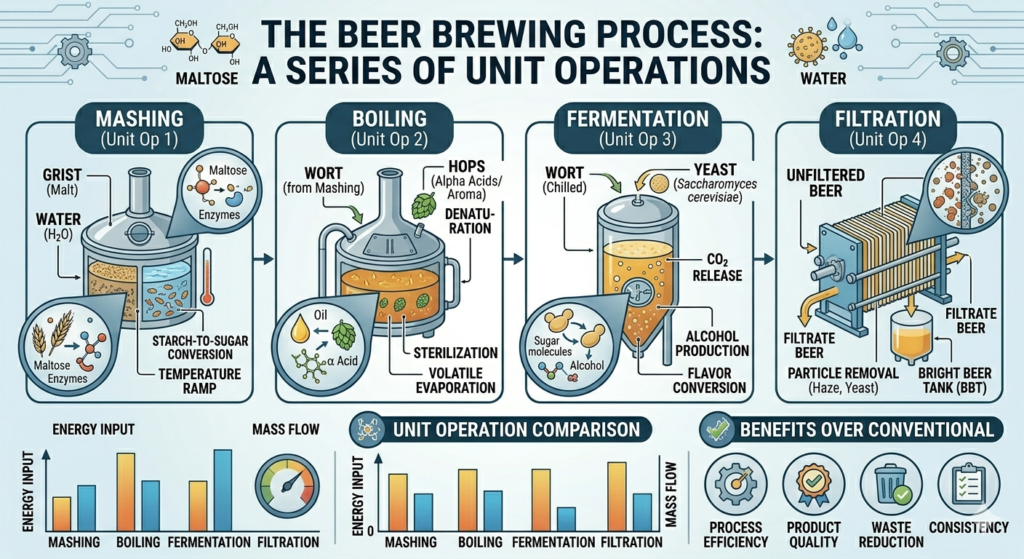 The Beer Brewing Process: A Chemical Engineering Perspective. It’s Just ...